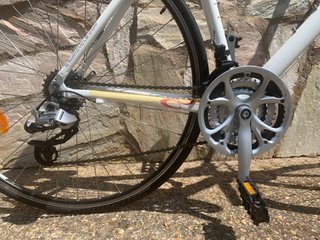 Bicicleta Btwin de carretera blanca