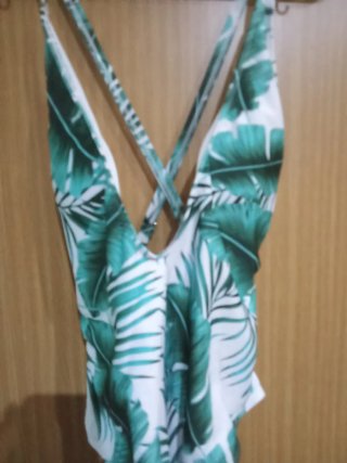 Bañador verde y blanco talla XXL