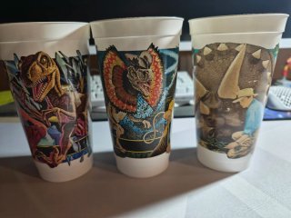 Vasos Retro Jurassic Park McDonald's 1993