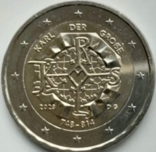 Moneda 2 euros 2023 Alemania Carlomagno