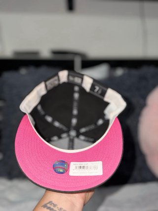 Gorra New Era Florida Marlins Negra y Rosa