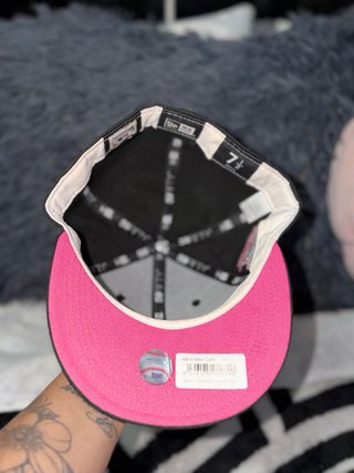 Gorra New Era Florida Marlins Negra y Rosa