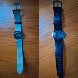 Reloj Lotus Negro y Plateado