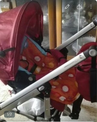 Carrito de bebé 3 piezas