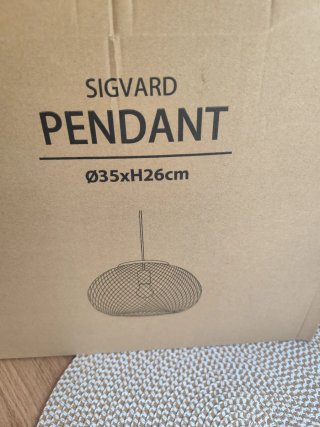 Lámpara colgante SIGVARD JYSK Ø35xH26cm
