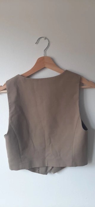 Chaleco Zara Beige XS