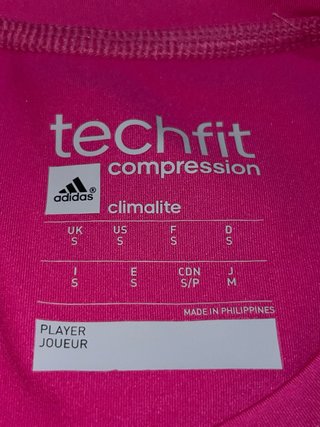 Camiseta Adidas ceñida Player Version Rosa talla S