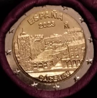 Moneda 2€ España 2023 Caceres SC