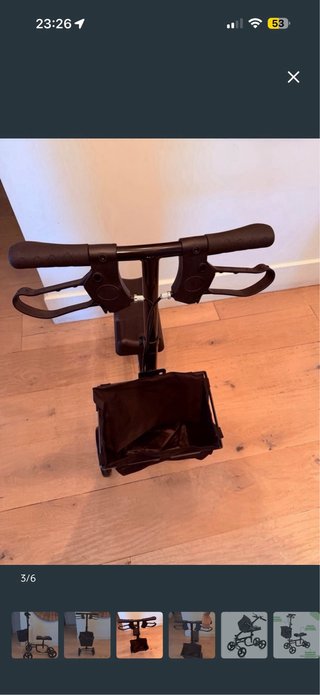 Patinete de rodilla con cesta y frenos