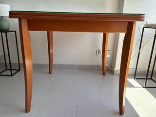 Mesa de madera extensible 90cm