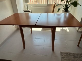 Mesa de madera extensible 90cm