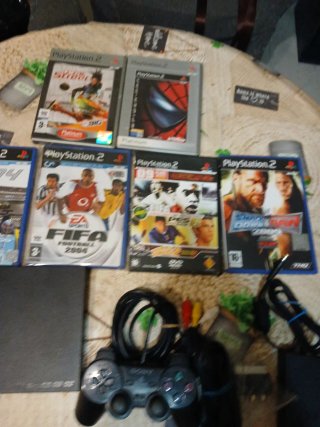 Playstation 2 Slim + 5 Juegos