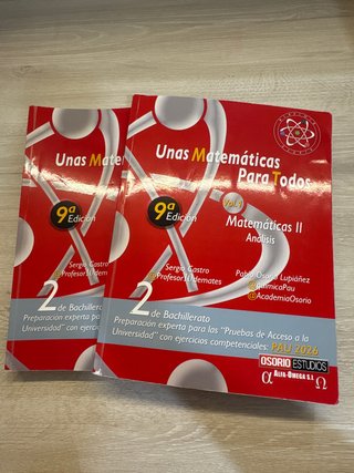 Unas matemáticas para todos (libros 2ndo Bachi)