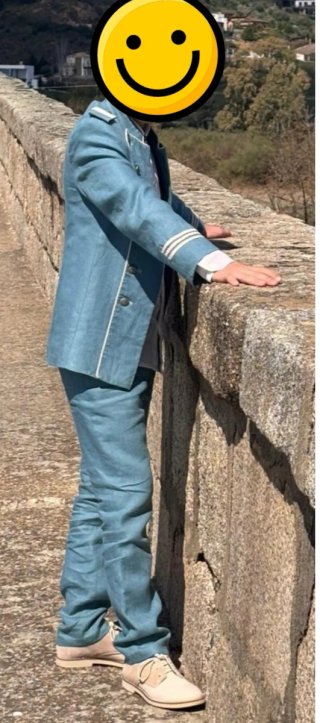 Traje de comunión azul