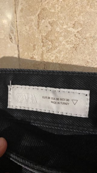 Pantalón Zara Flared Negro Talla 38