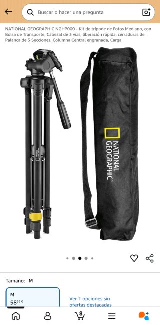 Trípode National Geographic NGHP000 146cm 3 vias