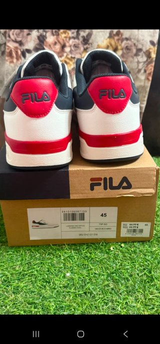 Zapatillas Fila Talla 45 Rojas y Blancas