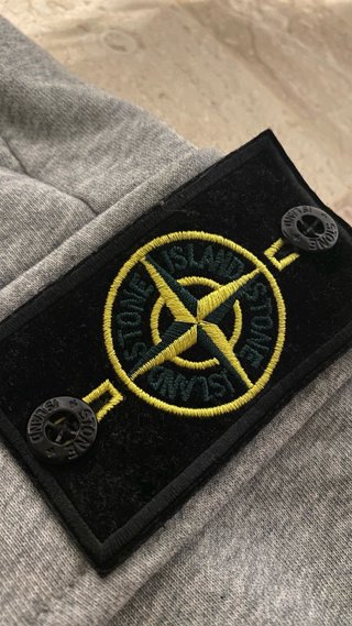 Stone Island Pantalón Corto Gris Talla M