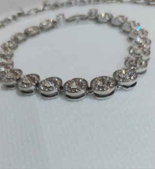Set Gargantilla y Pulsera/ Estilo Swarovsky