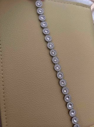 Set Gargantilla y Pulsera/ Estilo Swarovsky