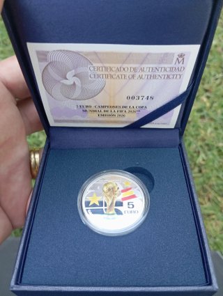 Moneda Plata Mundial FIFA 2026 Campeones