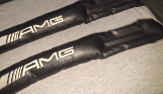 2 Cojines Relleno AMG Asiento Coche Negro