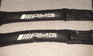 2 Cojines Relleno AMG Asiento Coche Negro
