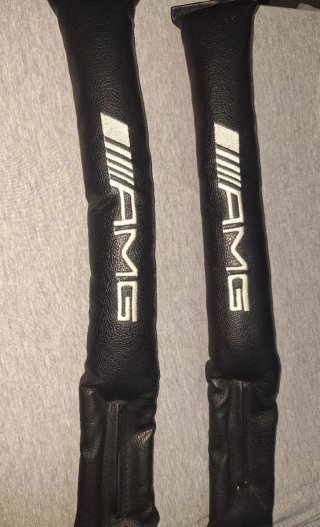 2 Cojines Relleno AMG Asiento Coche Negro