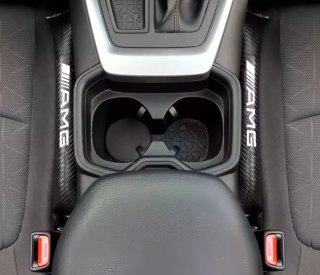 2 Cojines Relleno AMG Asiento Coche Negro