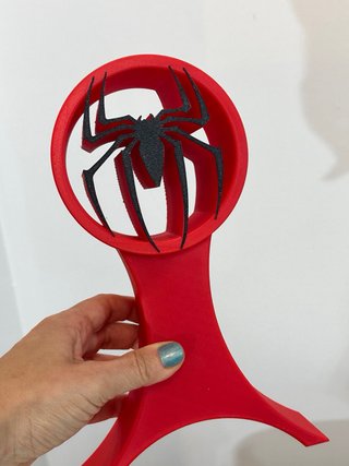 Soporte Auriculares Gamer Spider-Man Rojo
