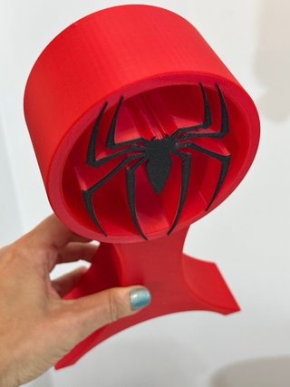 Soporte Auriculares Gamer Spider-Man Rojo