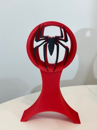 Soporte Auriculares Gamer Spider-Man Rojo