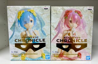 Figuras Banpresto Re:Zero Rem y Ram