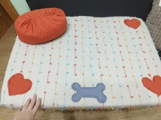 Cama para mascotas hecha a mano