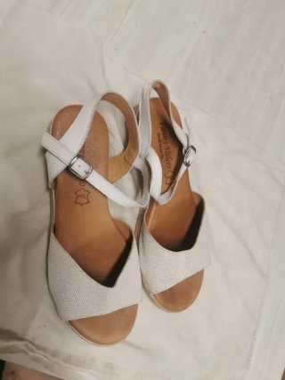 Sandalias Fanny Valero Beige/Blanco