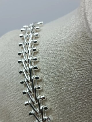Conjunto Collar y Pulsera Plata Eslabón Grueso