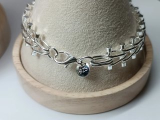 Conjunto Collar y Pulsera Plata Eslabón Grueso