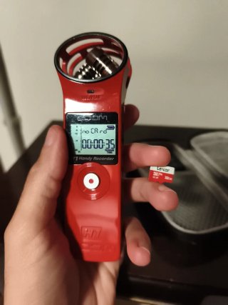 Grabadora Zoom H1 Handy Recorder Roja