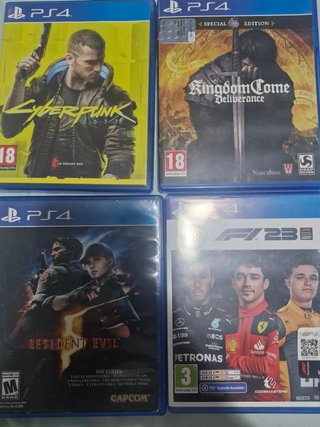 4 Videojuegos PS4: Cyberpunk, Kingdom Come, R