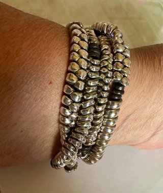 Bracciale Ciclon Unisex Pelle e Argento