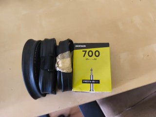 4 Cámara de aire bicicleta 700 (23-32)