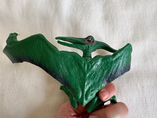 Dinosaurio Pterodáctilo Juguete Verde Naranja