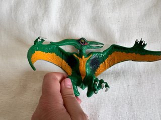 Dinosaurio Pterodáctilo Juguete Verde Naranja