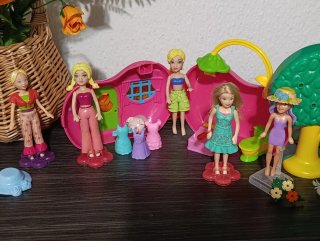 Set Polly Pocket Casa Huevo con Muñecas