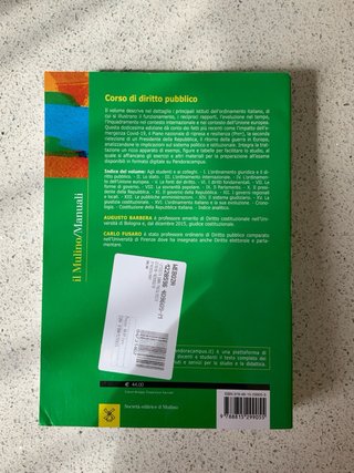 LIBRO CORSO DIRITTO PUBBLICO COME NUOVO