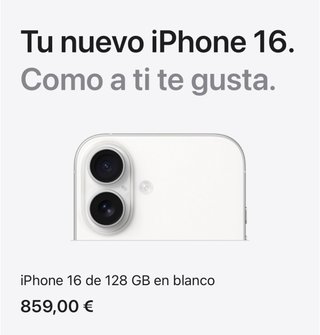 iPhone 16 - 100% Bateria 128GB Blanco ^GARANTIA^