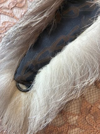 Cuello de pelo natural EdMa gris