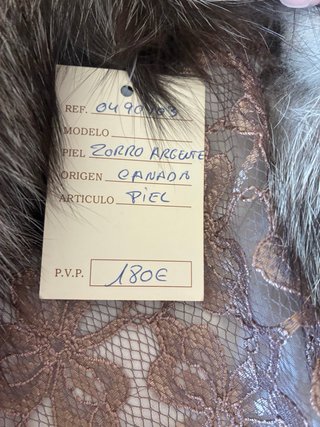 Cuello de pelo natural EdMa gris