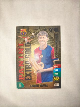Carta Panini Adrenalyn Lamine Yamal Extra Gold