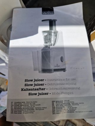 Licuadora Slow Juicer Excellent Electrics